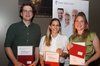 Gewinner:innen der Abstracts-Preise Freie Mitteilungen v.l.n.r: Dr. med. Philipp Aebi, Dr. med. Pauline Darbellay Farhoumand, Dr. med. Angélique Bourqui